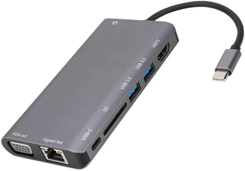

Universal Onten Type-C Multi Function Dock Station, OTN-95117, Grey