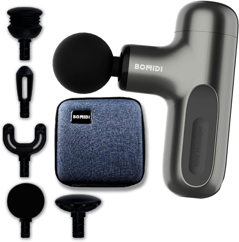

Bomidi M1 Portable Mini Massage Gun with High Torque Motor and 4 Unique Attachments, One Size