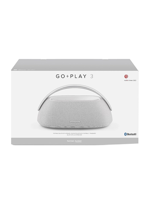 Harman Kardon Go + Play 3 Portable Bluetooth Speaker, Grey