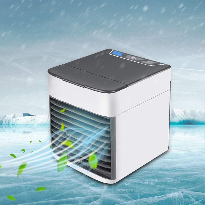 

Quner Portable Air Conditioner Personal Air Cooler Fan, Black/White