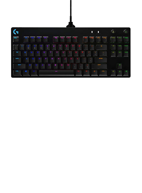 

Generic Logitech G PRO Mechanical Ultra Portable Tenkeyless Design Detachable Micro USB Cable Gaming Keyboard for Windows, Black