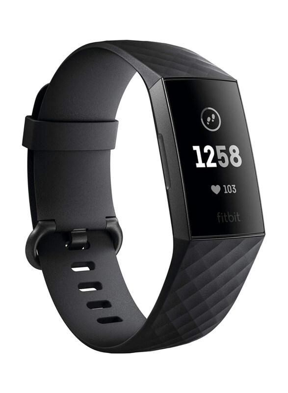 

Fitbit Charge 3 Fitness Tracker, FB409RGMG, Black