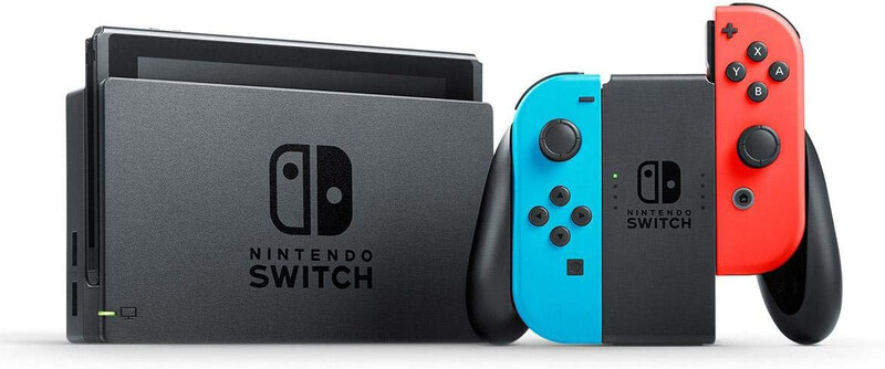 

Nintendo Switch Console, 32GB, Neon Red/Blue