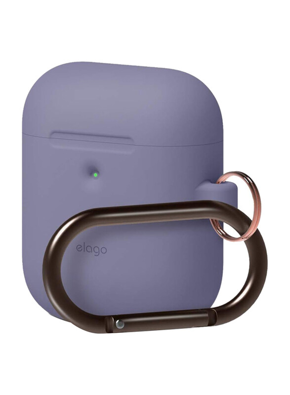 

Elago Silicone Hang Case for Apple AirPods (2nd Generation), Lavender Gray
