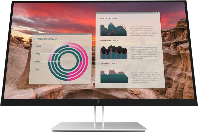 

HP E27u G4 27 Inch QHD USB-C Monitor, White