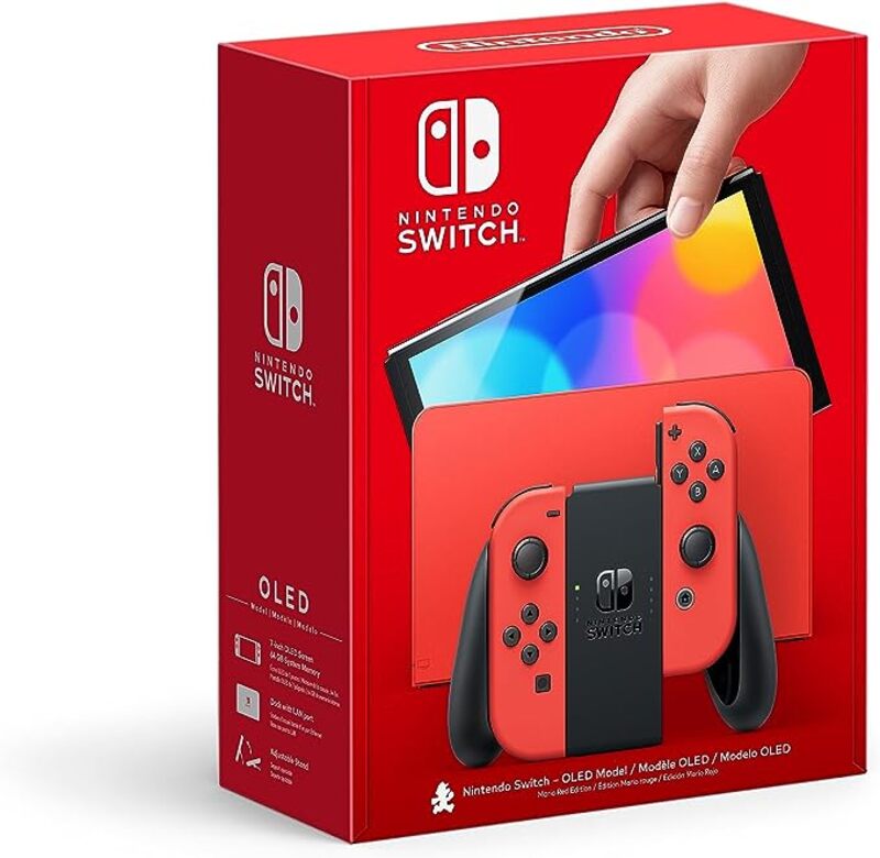 Nintendo Switch OLED Mario Red Edition Gaming Console
