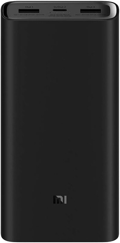 

Xiaomi 20000mAh Mi 3 Pro Ultra High Capacity Portable Charger Power Bank, USB Type-C PD 45W, VXN4254GL, Black