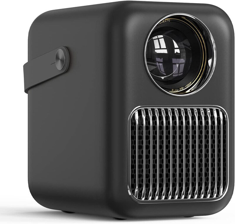 

Pokitter T6R Max Orca Retro Projector, 650 Lumens, Black