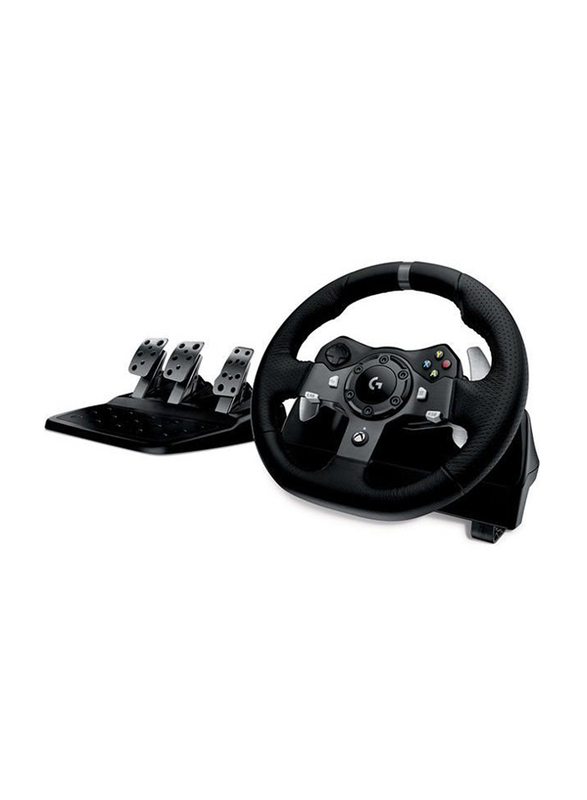 Logitech G920 Racing Wheel & Pedals for XBox & PC, Black