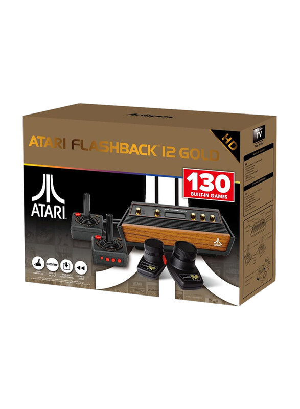 

Atari Flashback 12 Gold HD Console Retro 130 Jeux, Multicolour