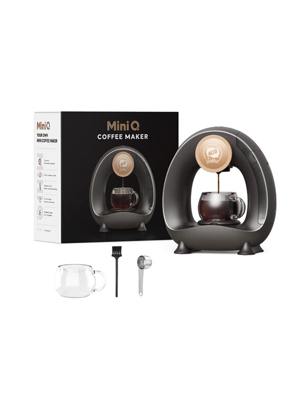 

I Cafilas 240ml Mini Q Coffee Maker Machine, 600W, Black
