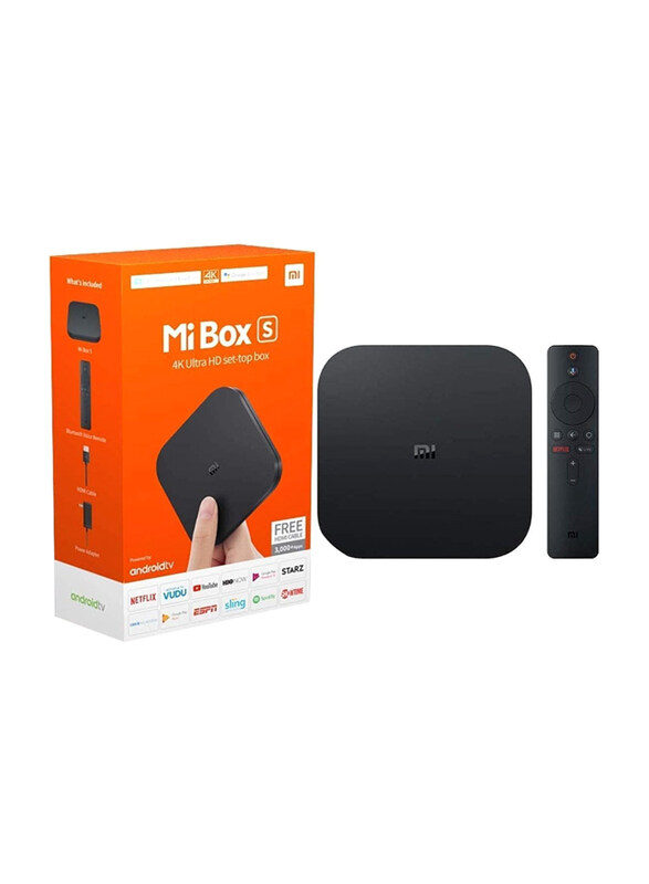 

Xiaomi Mi Box S Smart Tv Box Intelligent 4K Ultra Hd Media Player, Black