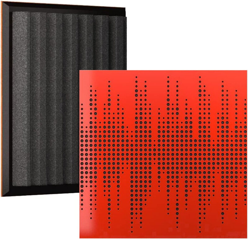 

Deconik Athos Sound Absorbing Foam Panels, 10 Pieces, Red