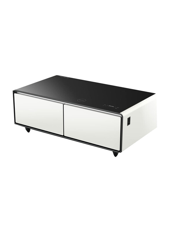 

Yamada Coffee Table Minibar with Smart Bluetooth Music System, White