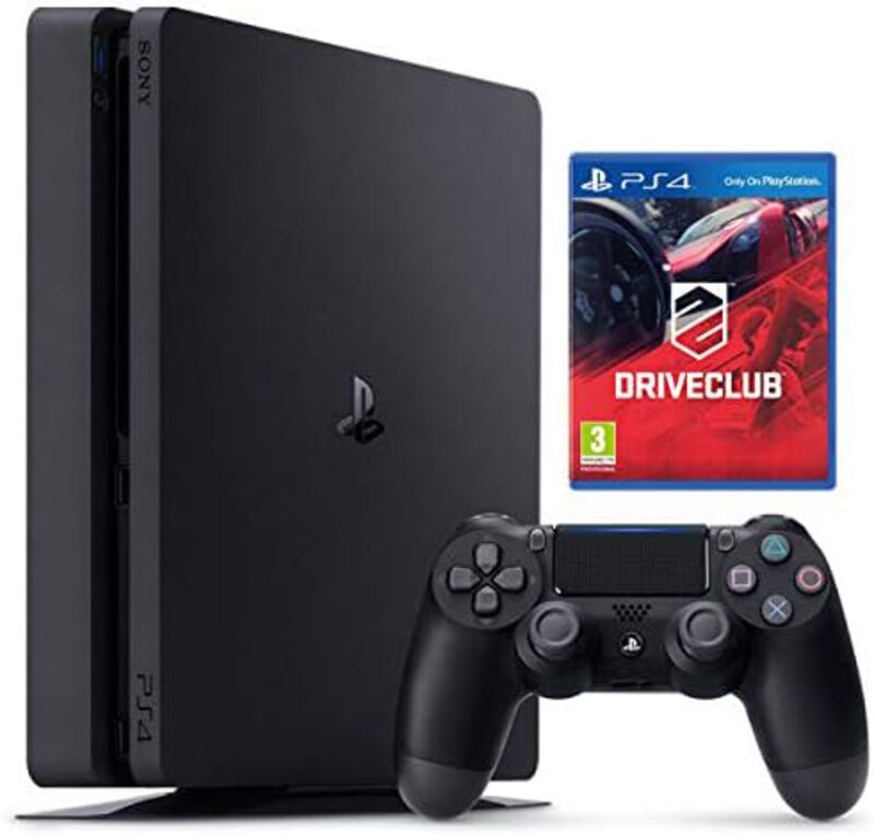 

Sony PlayStation 4 Slim with 1 Game Drive Club Console, 500GB, Black