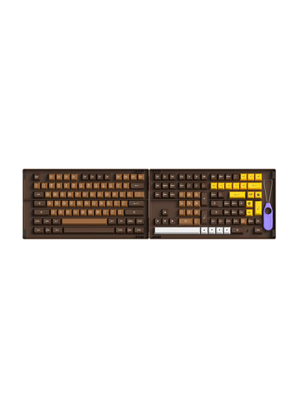 

N/a Akko Keycaps Chocolate 178-Key ASA Profile PBT Double-Shot Keycap Set for Mechanical Keyboard with Collection Box, Multicolour