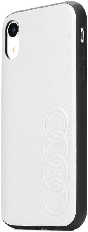 

Generic Apple iPhone X/XS Audi Synthetic Leather Mobile Phone Case Cover, TT D1, White