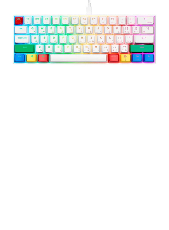 

Generic Gamertek Gk60 Rgb Pro Mini Keyboard, White