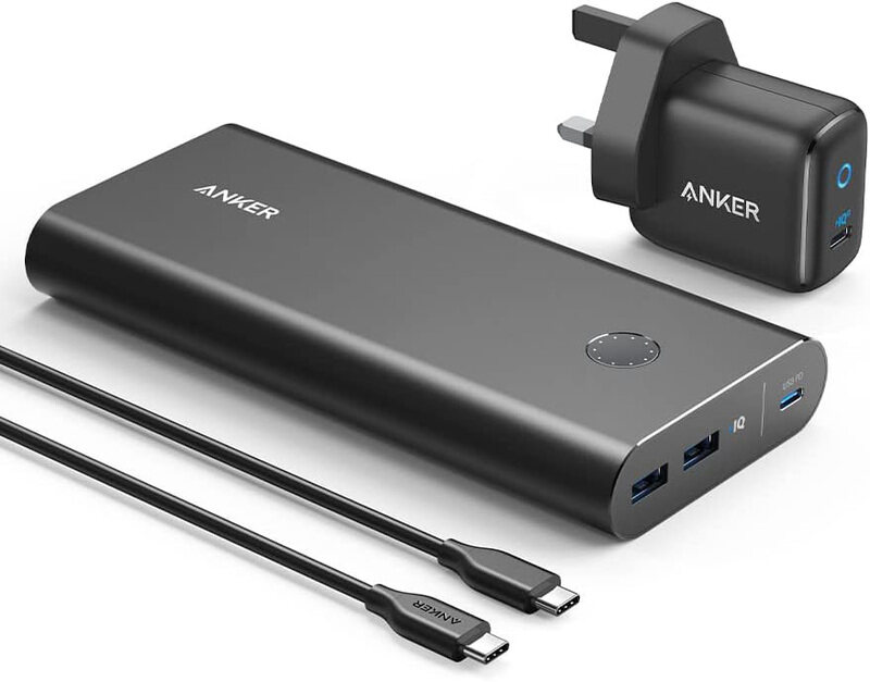 

Anker PowerCore+ 26800mAh PD 45W with 30W PD Charger, Power Delivery Portable Charger Bundle for USB C Laptops, Black