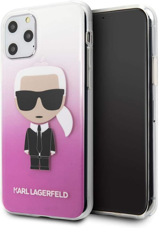 

Karl Lagerfeld Apple iPhone 11 Pro CG Gradient Ikonik Mobile Phone Case Cover, Clear/Pink