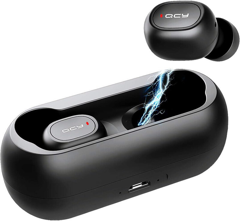 

Qcy 3D Stereo Bluetooth 5.0 True Wireless In-Ear Noise Cancelling Earbuds with Built-in Mic, Black