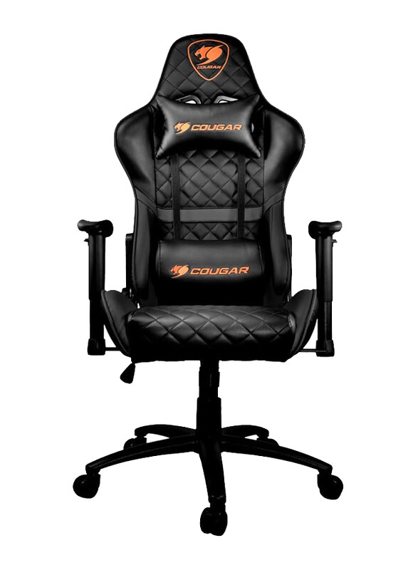 

N/a Cougar Armor One Steel-Frame Breathable Pvc Leather 180° Recliner System Gaming Chair, Black