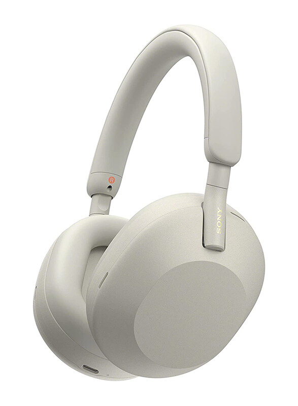 

Sony WH-1000XM5 Wireless Over-Ear Noise Cancelling Headphones with Built-in Mic, Silver