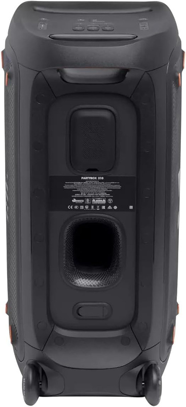 JBL Partybox 310 Portable Rechargeable Bluetooth RGB LED Party Box Speaker, Black