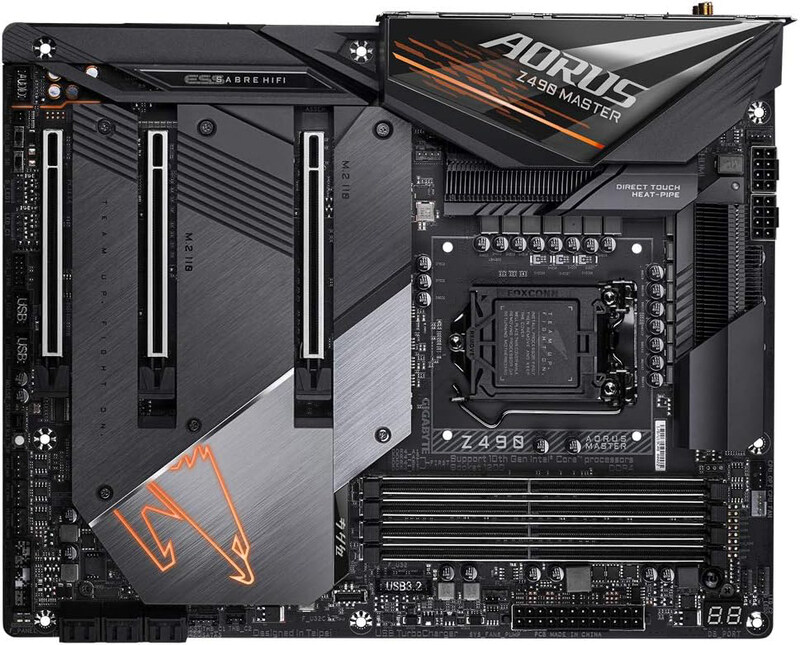 

Gigabyte Z490 AORUS Elite AC Intel LGA 1200 ATX Motherboard, Black