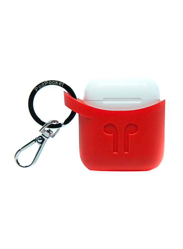 

Podpocket Case for Apple AirPods, Blazing Red