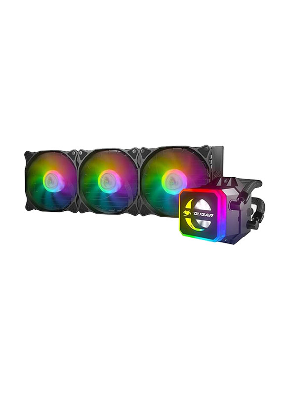 

N/a Cougar Helor CPU Liquid Cooling with Addressable RGB Core Box v2 & A Remote Controller, Multicolour