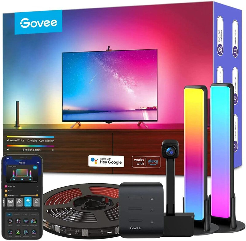 

Govee Dream View Pro Kit LED Strip Lights & Light Bars with Camera & USB, Multicolour