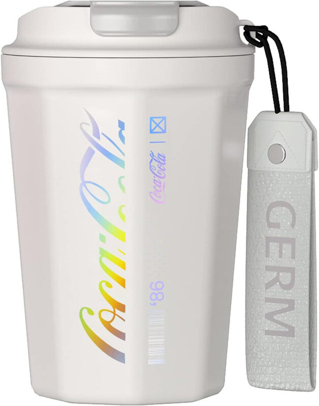 

Germ 14 Oz CocaCola Coffee Tumbler, White