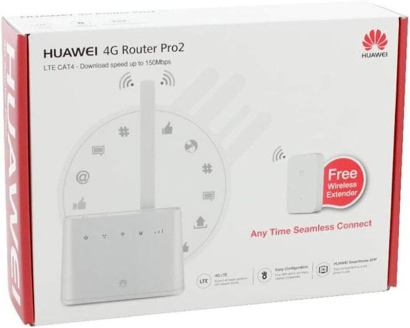 

Huawei 4G Router Pro 2 + Wi-Fi Extender, White