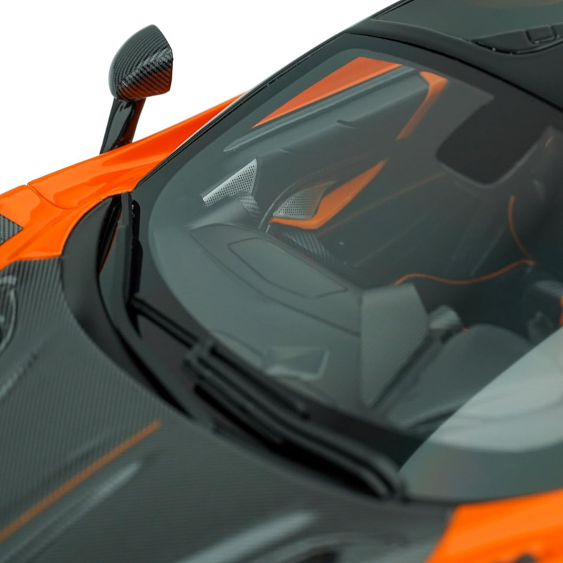 Mansory Mclaren 720 1:18 Model Car, Black/Orange