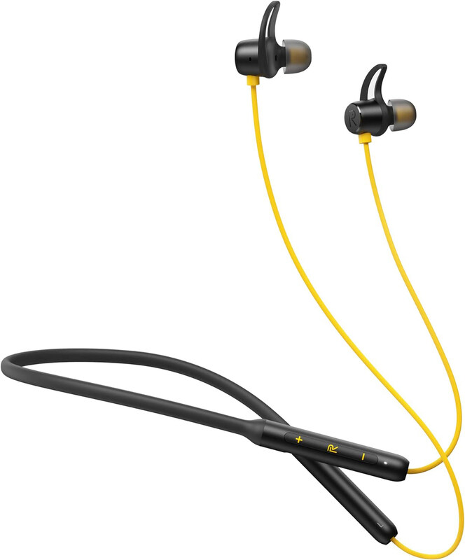

Realme RMA108 Wireless In-Ear Headphones, Black/Yellow