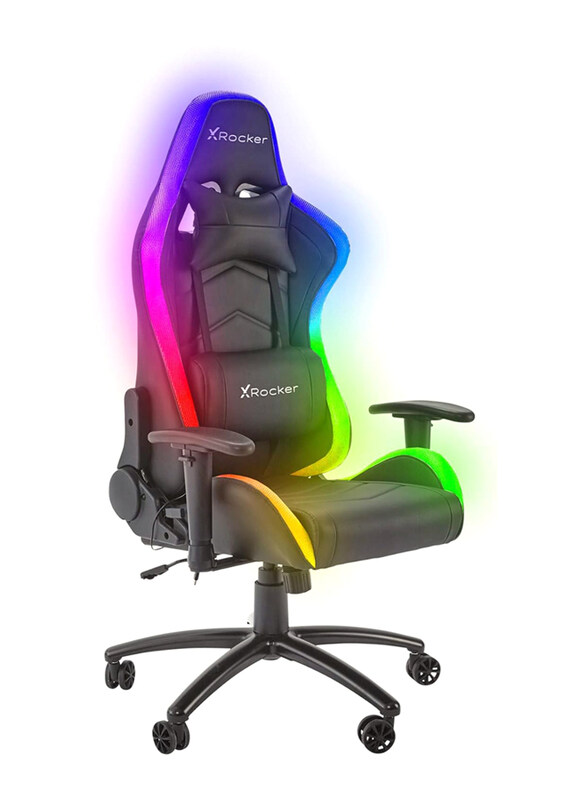 

Multiple X Rocker Bravo RGB PC Gaming Chair, Black