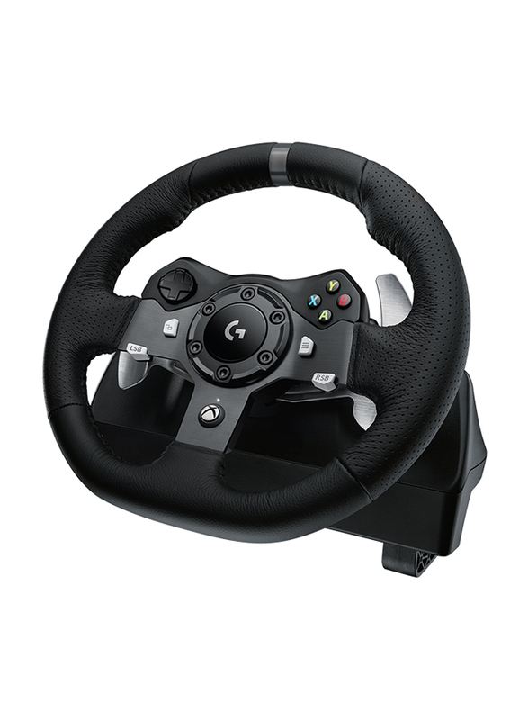 Logitech G920 Racing Wheel & Pedals for XBox & PC, Black