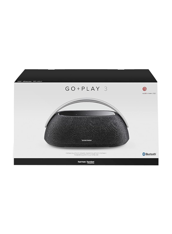 Harman Kardon Go + Play 3 Portable Bluetooth Speaker, Black