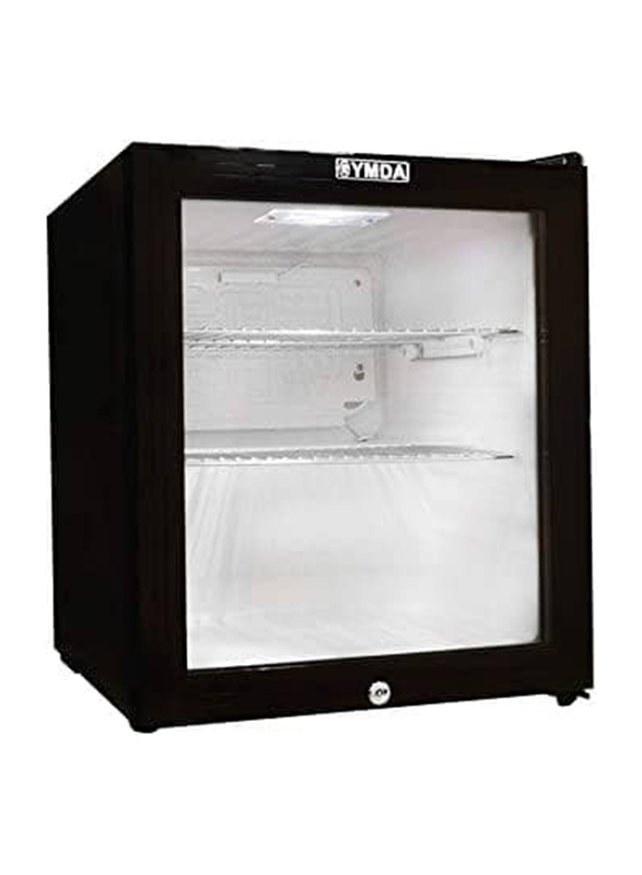 Yamada 49L Cooling Mini Glass Door Refrigerator, YCC60G, Black