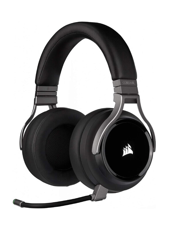 

Generic Corsair Virtuoso RGB Wireless High Fidelity 7.1 Surround Sound Memory Foam Earcups Gaming Headset for PC,PS4, Black