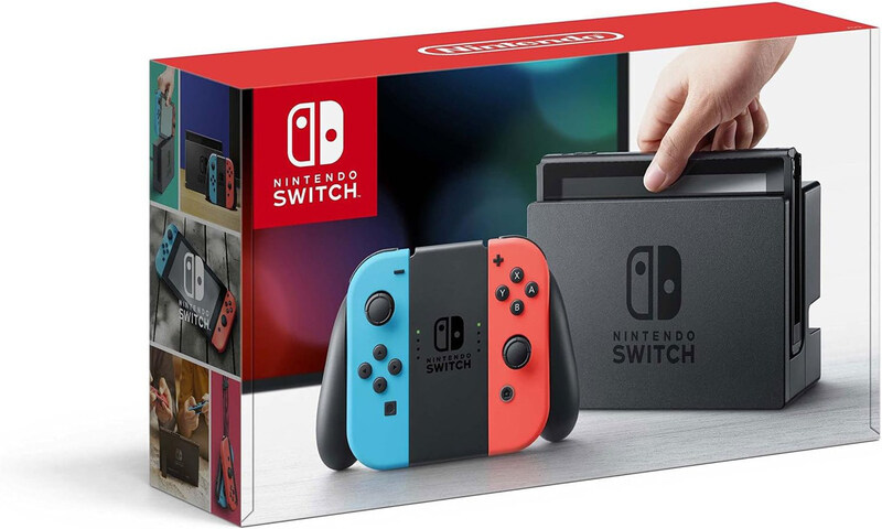 

Nintendo Switch One Console, 32GB, Neon Red/Blue