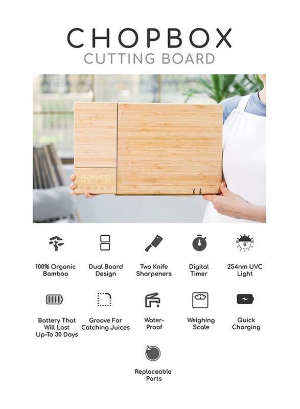 Yes Chopbox Board, White Oak