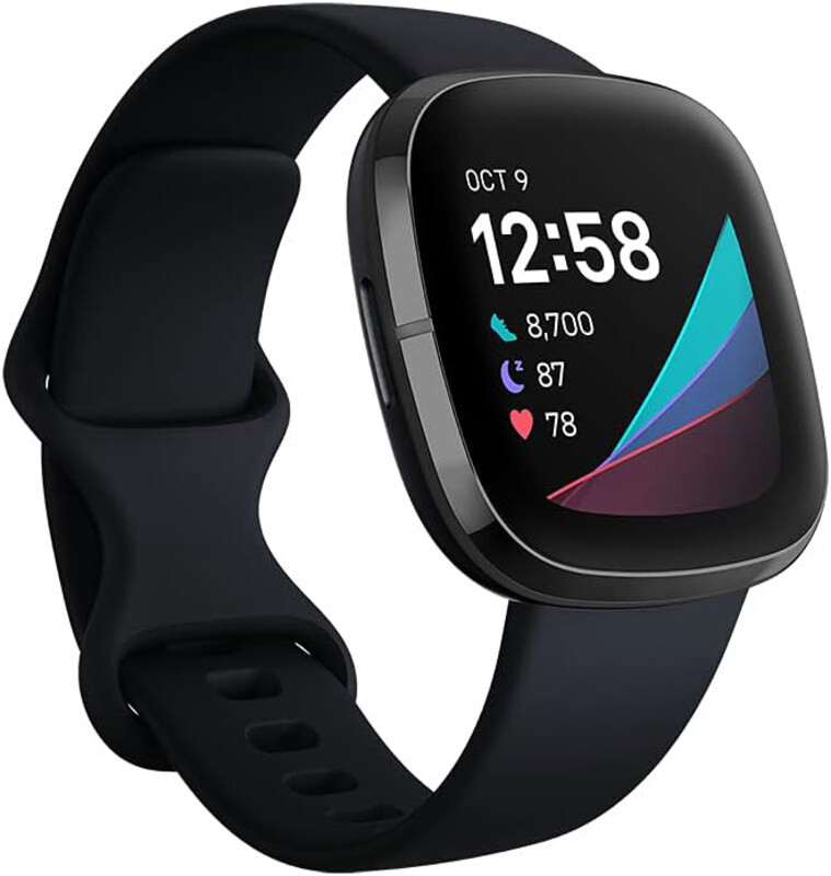 

Fitbit Sense Advanced Smartwatch with Tools for Heart Health, Stress Management & Skin Temperature Trends, Black