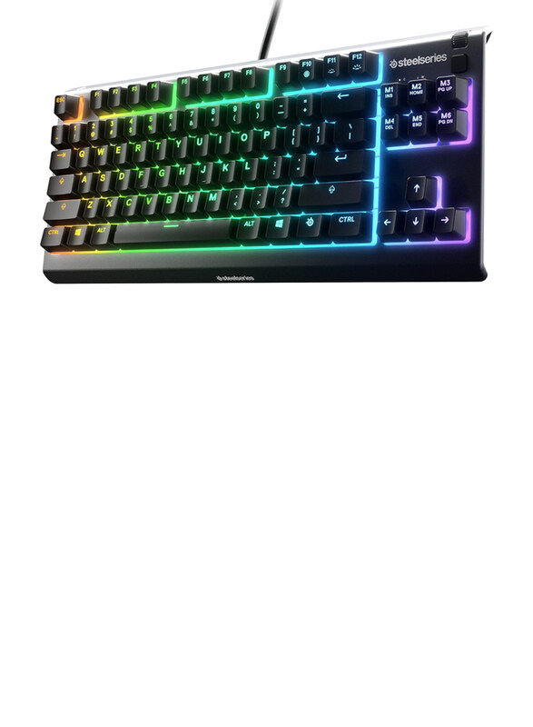 

N/a Steel Series Apex 3 TKL Tenkeyless Compact Esports Form Factor RGB Gaming Keyboard for PC, Black