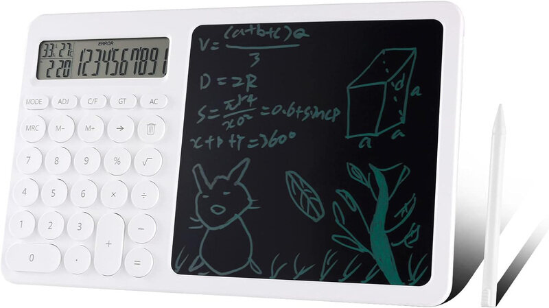 

Generic Calculator with Writing Tablet/ Notepad, White