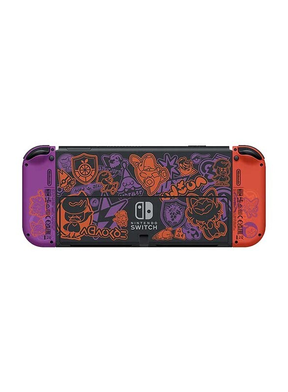 Nintendo Switch OLED Model Pokemon Scarlet & Violet Edition Controller, Orange/Purple, UAE Version