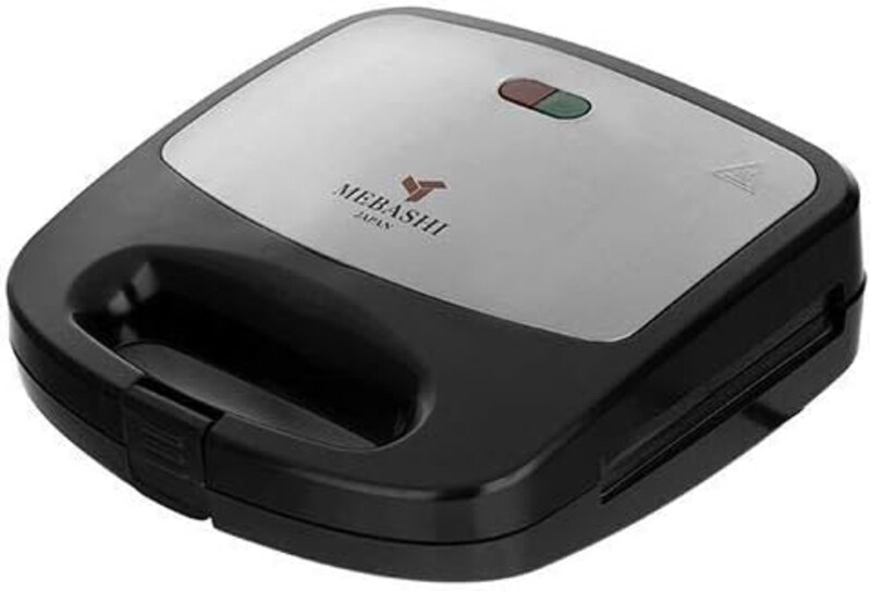 

Mebashi 2 Slice Grill & Toaster Maker, 750W, ME-GT191B2, Black