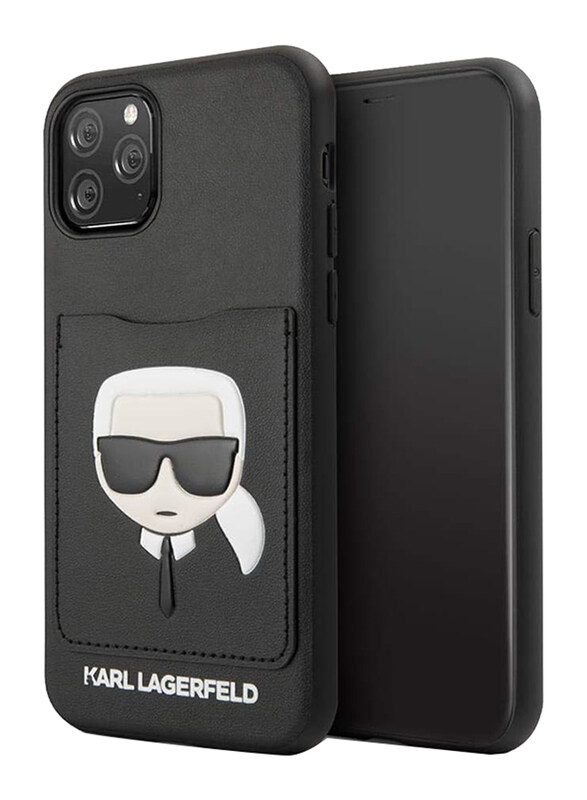 

Karl Lagerfeld Apple iPhone 11 Pro Card Slot Mobile Phone Case Cover, KLHCN58CSKCBK, Black