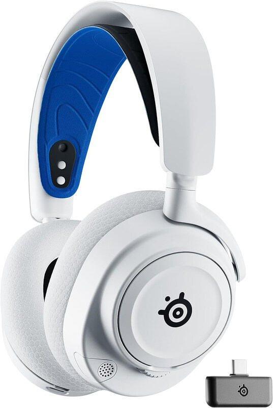 

SteelSeries Arctis Nova 7P Wireless Multi-Platform Gaming & Mobile Headset for PlayStation 4 (PS4)/PC/Mac/Xbox or Switch, White